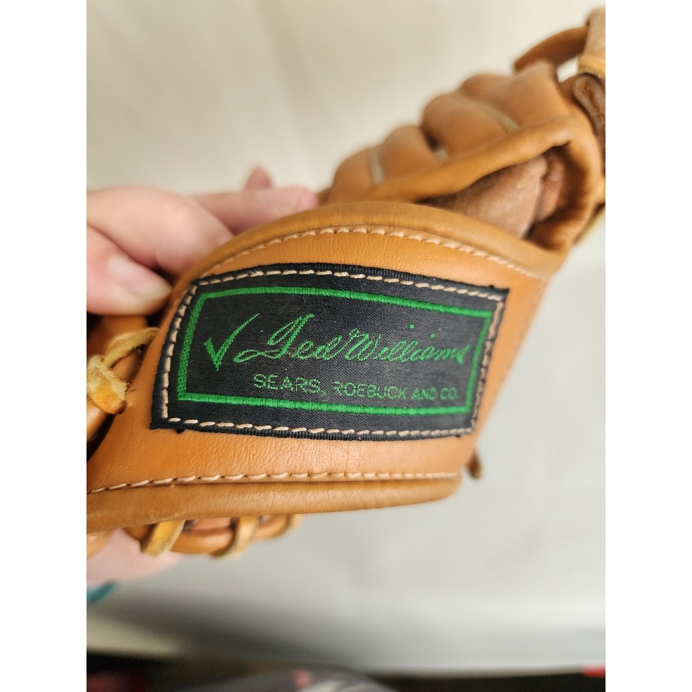 Vintage Ted Williams Sears Roebuck Baseball Glove Leather Palm 15158 Right Hand